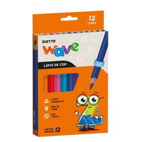 LAPIS-PCOLORIR-WAVE-JUMBO-TRIANGULAR-12-CORES-15CM-BAZZE-887501