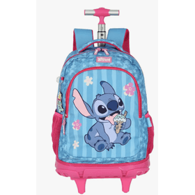 MOCHILA-RODINHAS-STITCH-PINK-GRANDE-UP4YOU-881298