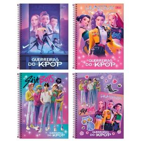 CADERNO-UNIVERSITARIO-GUERREIRAS-KPOP-80FLS-TILIBRA-888908