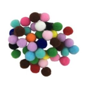 MINI-POMPOM-COLORIDO-2CM-C100UN-ART-LILLE-895210