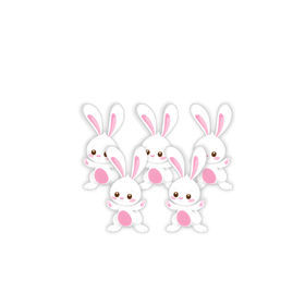 APLIQUE-MINI-COELHO-EVA-C5-UNIDADES-PIFFER-853051