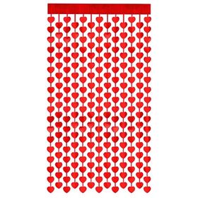 CORTINA-METALIZADA-CORACAO-VERMELHO-1X2M-YDH-902483