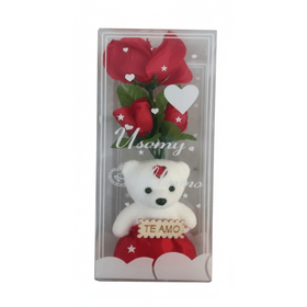 URSO-BRANCO-CROSAS-VERMELHAS-20CM-YDH-902615