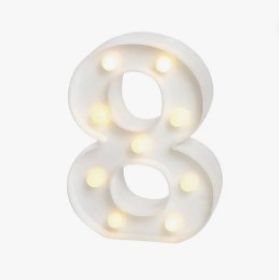 LUMINARIA-NUMERO-8-BRANCO-CLED-AMARELO-16X3CM-PARTIU-FESTA-904036