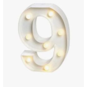 LUMINARIA-NUMERO-9-BRANCO-CLED-AMARELO-16X3CM-PARTIU-FESTA-904037