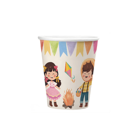 COPO-PAPEL-ARRAIA-INFANTIL-C10UN-7CM-FLORARTE-907730