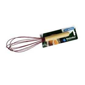 FOUET-BATEDOR-SILICONE-CABO-MADEIRA-FLEXIVEL-24X6CM-VERMELHO-TALBERG-924200