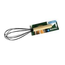 FOUET-BATEDOR-SILICONE-CABO-MADEIRA-FLEXIVEL-24X6CM-PRETO-TALBERG-924197