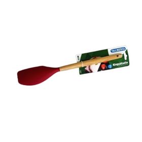 ESPATULA-SILICONE-CABO-MADEIRA-32X6CM-VERMELHO-TALBERG-924296