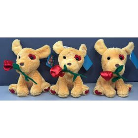 CACHORRO-PELUCIA-C-BOTAO-ROSA-20CM-S2-TOYS-910043