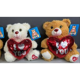 URSO-PELUCIA-I-LOVE-YOU-CORACAO-PAETE--20CM-S2-TOYS-910042