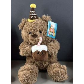 URSO-HAPPY-BIRTHDAY-PELUCIA-38CM-MARRON-S2-TOYS-909776