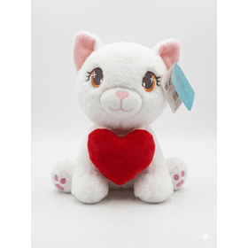 GATO-PELUCIA-CORACAO-VERM-24CM-BRANCO-S2-TOYS-910140