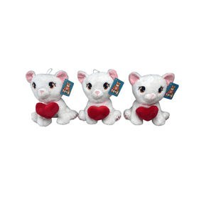 GATO-PELUCIA-CORACAO-VERM-24CM-BRANCO-S2-TOYS-910140