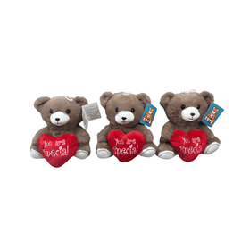 URSO-PELUCIA-CCORACAO-YOU-ARE-SPECIAL-18CM-MARRON-S2-TOYS-910241