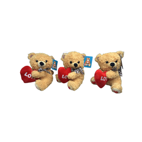 URSO-PELUCIA-CCORACAO-E-LACO-18CM-S2-TOYS-910503
