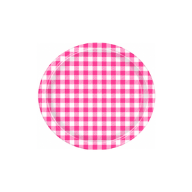 PRATO-RASO-15CM-XADREZ-PINK-C10UN-PLASTIK-779880