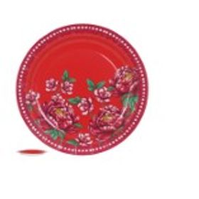 PRATO-MELAMINA-ARRAIA-CHITA-20CM-VERMELHO-FLORARTE-950861